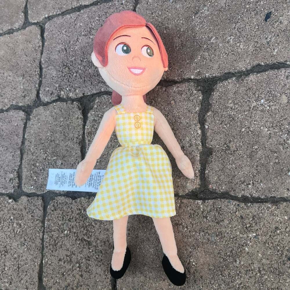 Disney Parks Pixar Up Young Ellie Plush Doll in Yellow Gingham Dress